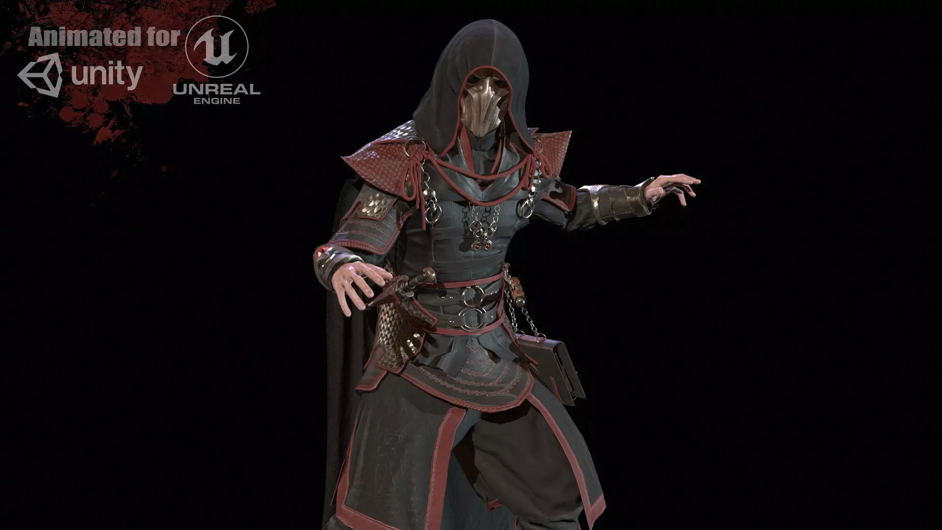Dark Magican Low-poly 3D model_0