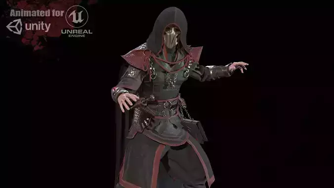 Dark Magican Low-poly 3D model