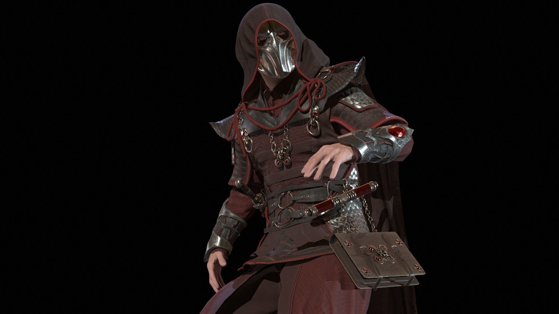 Dark Magican Low-poly 3D model_27