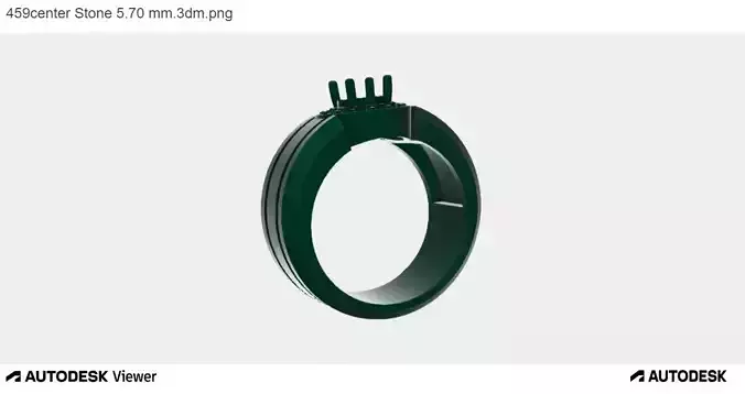 Men Ring with a Round Cut Center Stone