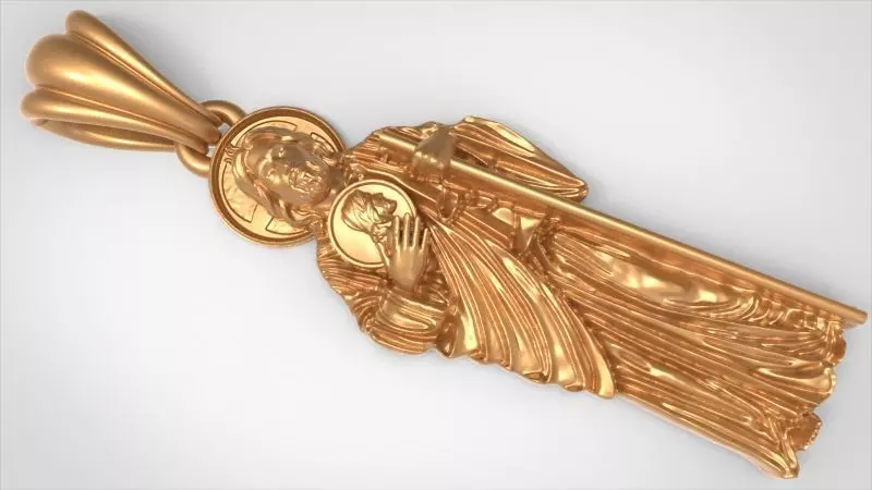 Saint Jude Thaddeus Pendant Necklace Charm Bracelet Jewelry 3D print model
