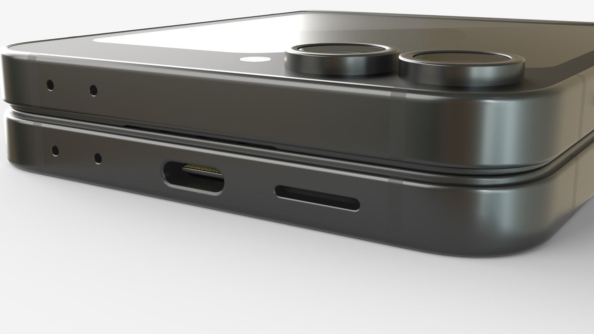 Samsung Galaxy Z Flip 6 Black 3D model_4