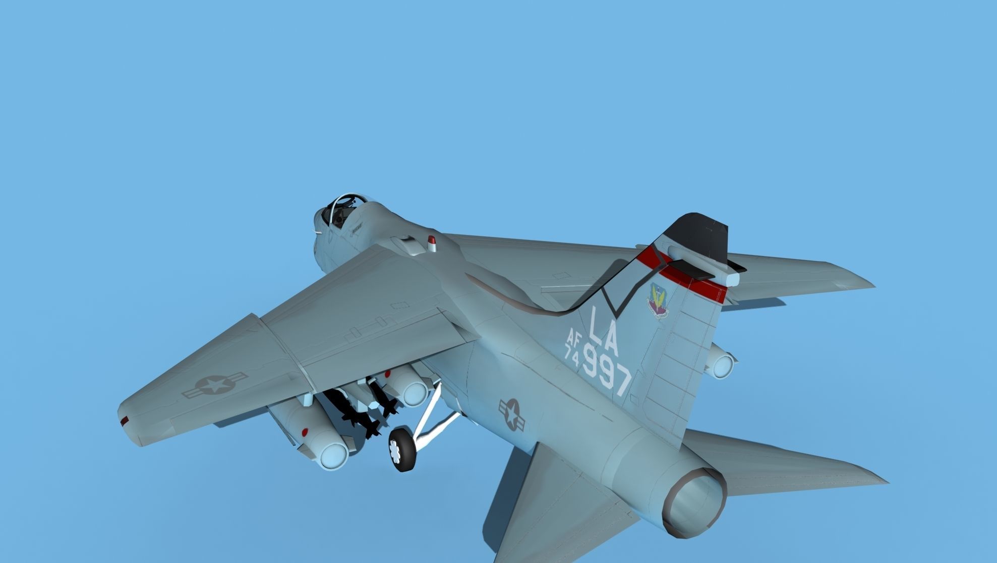 Chance Vought A-7E Corsair II V08 USAF 3D model_7