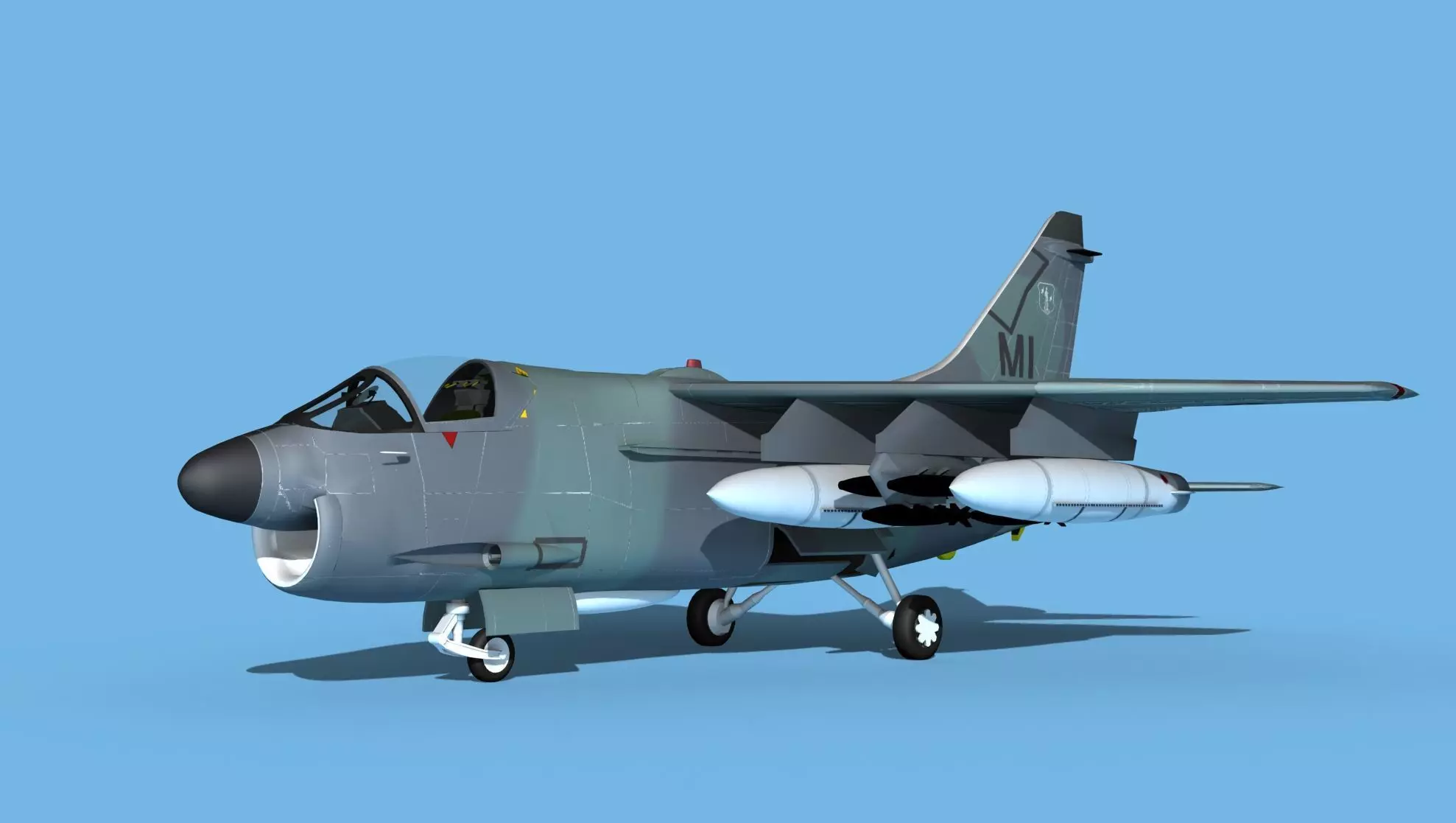 Chance Vought A-7E Corsair II V12 MI ANG 3D model_0