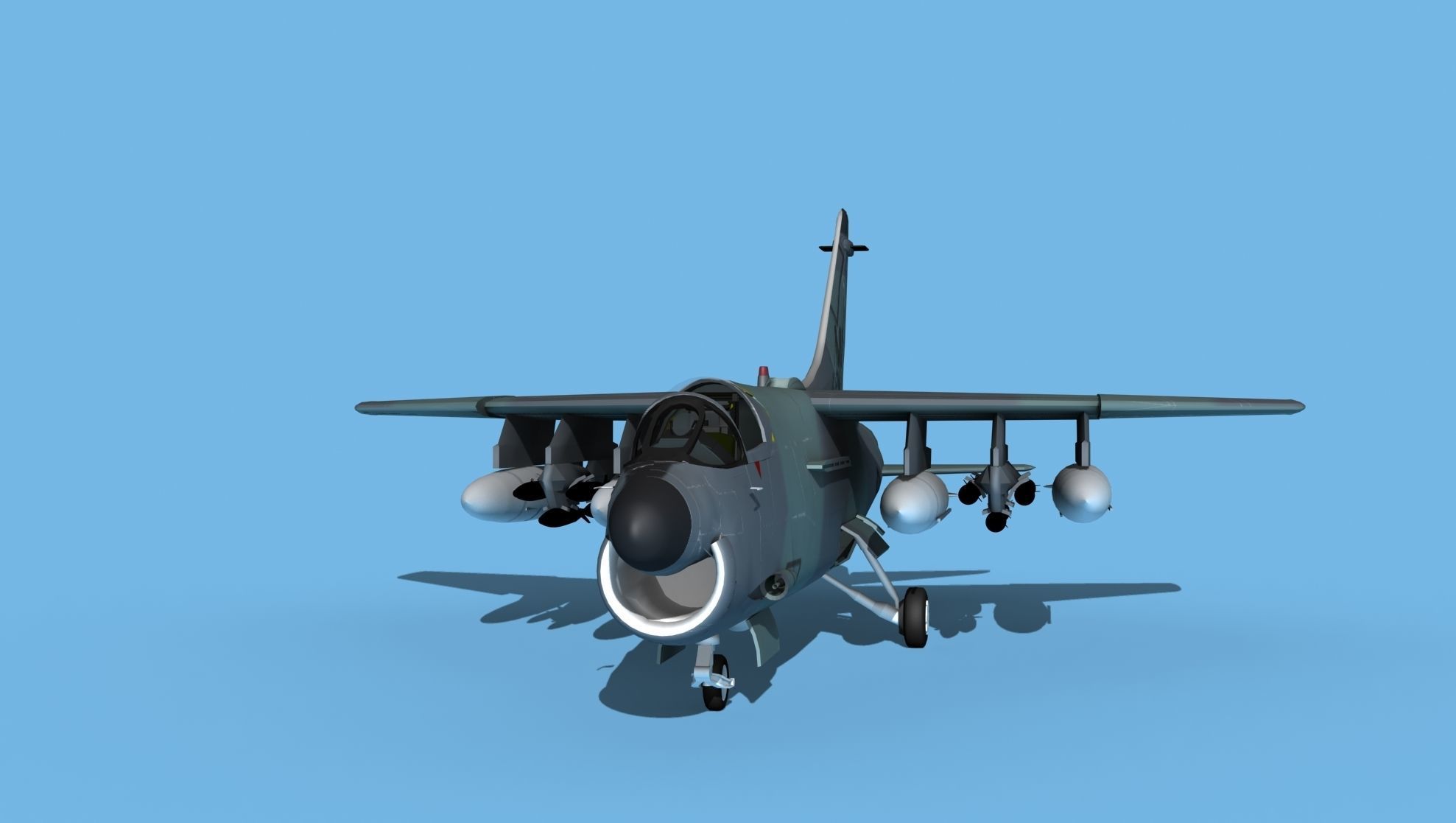 Chance Vought A-7E Corsair II V12 MI ANG 3D model_1