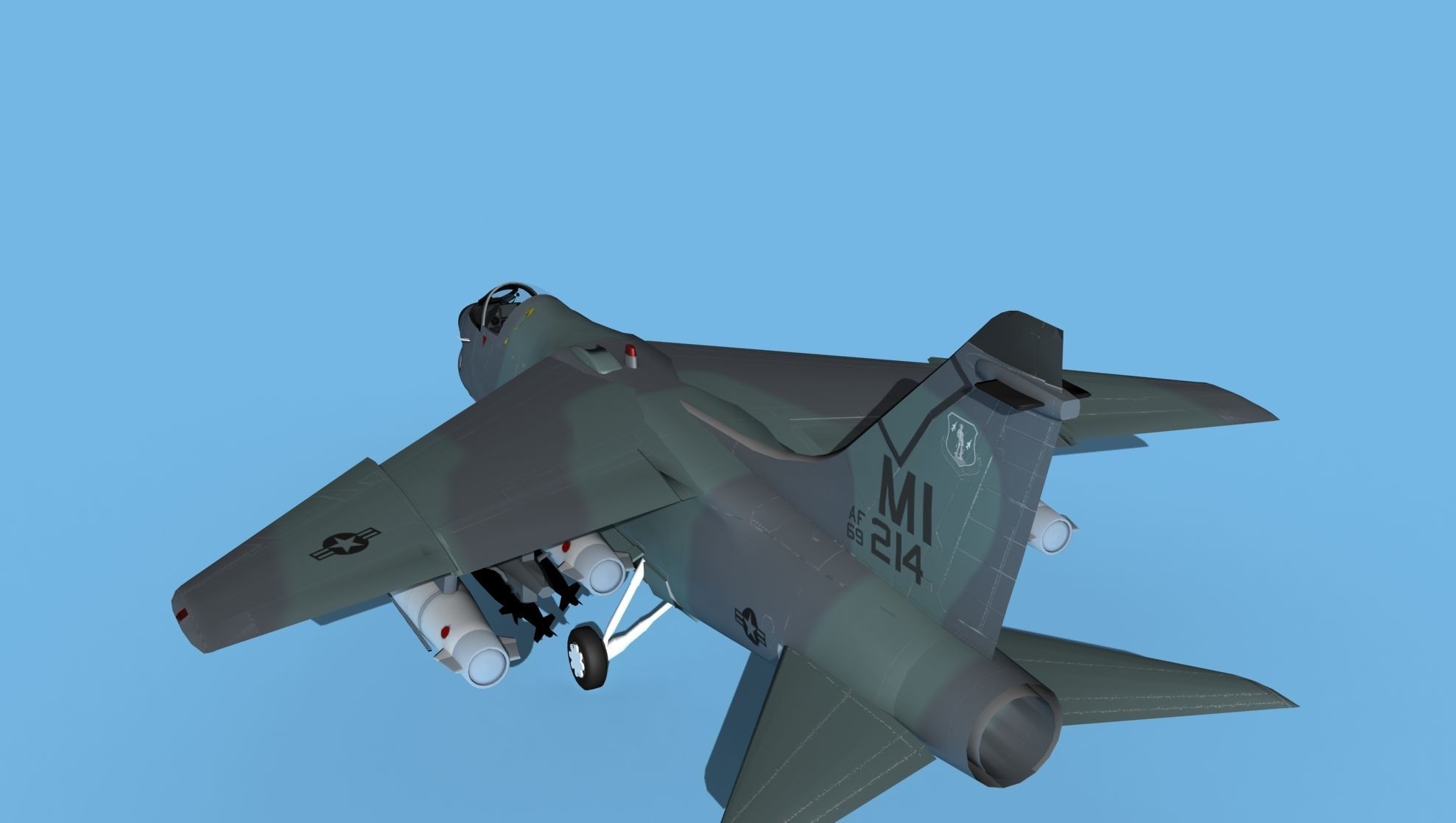 Chance Vought A-7E Corsair II V12 MI ANG 3D model_7