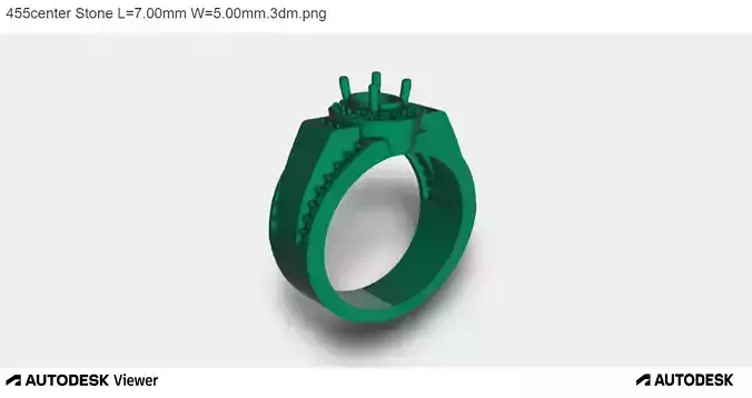 Men Ring with an Oval Cut Center Stone