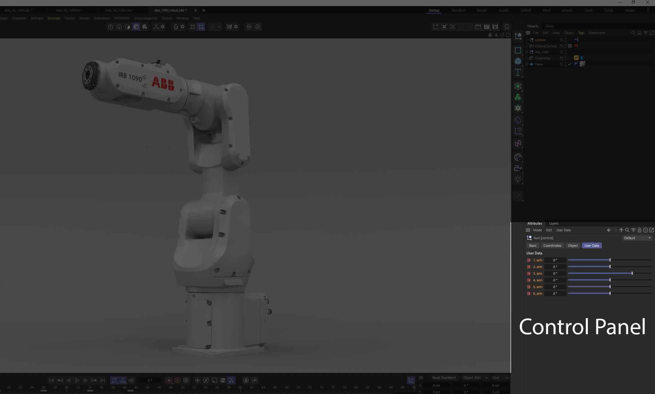 Robotic Arm ABB irb 1090 3D model_43