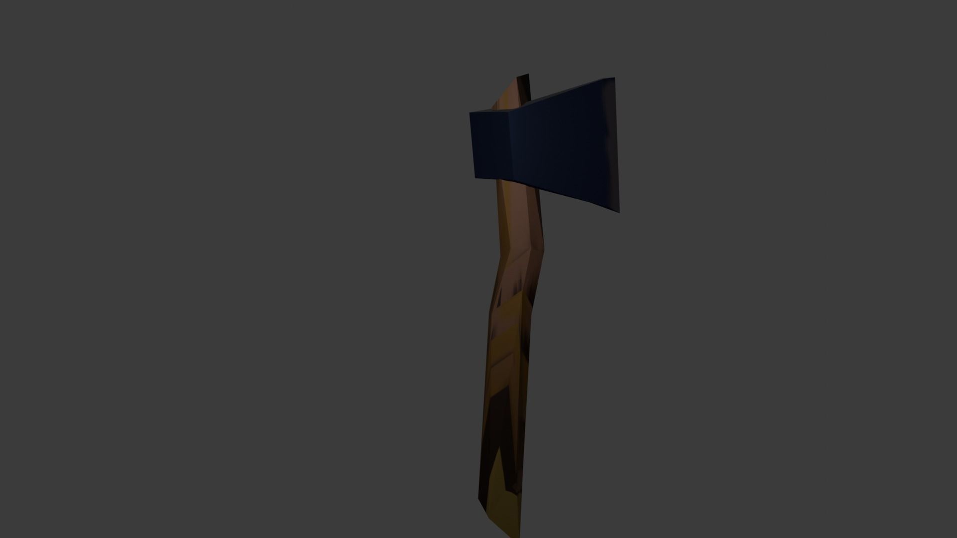 Hatchet Free low-poly 3D model_1