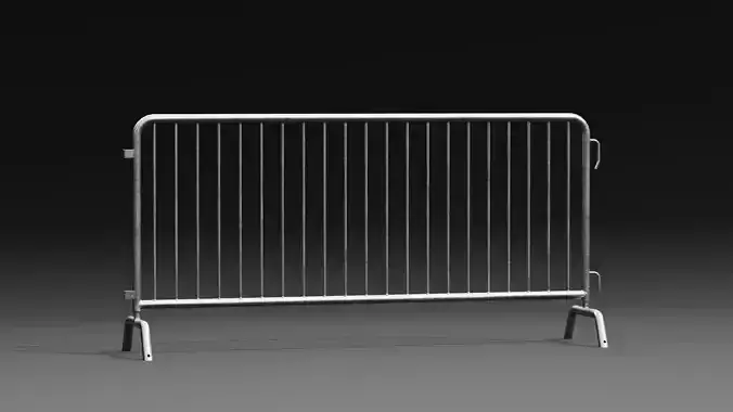 Steel Barrier PBR Game-Ready