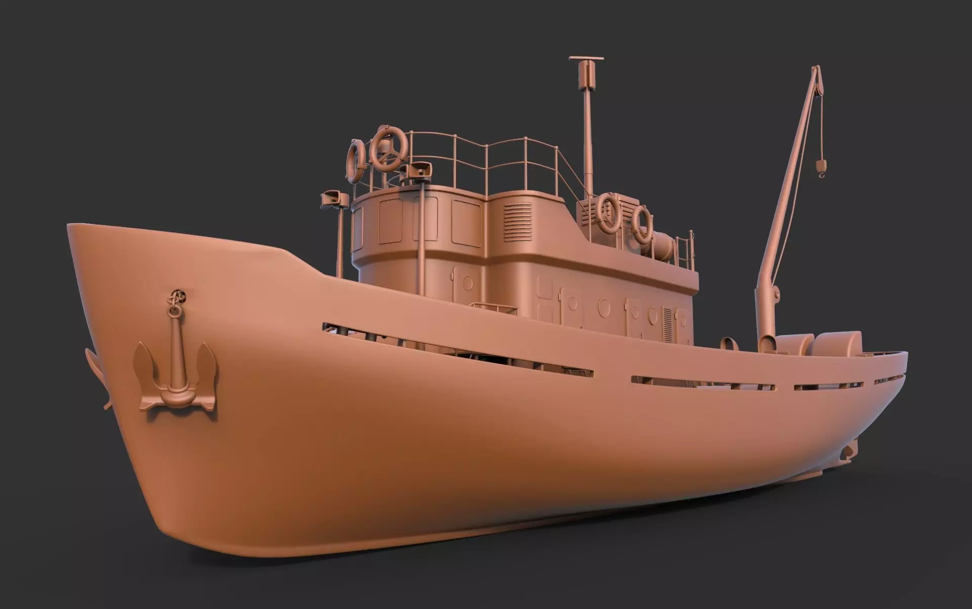 Ship Fishing mk2 3D print model_0