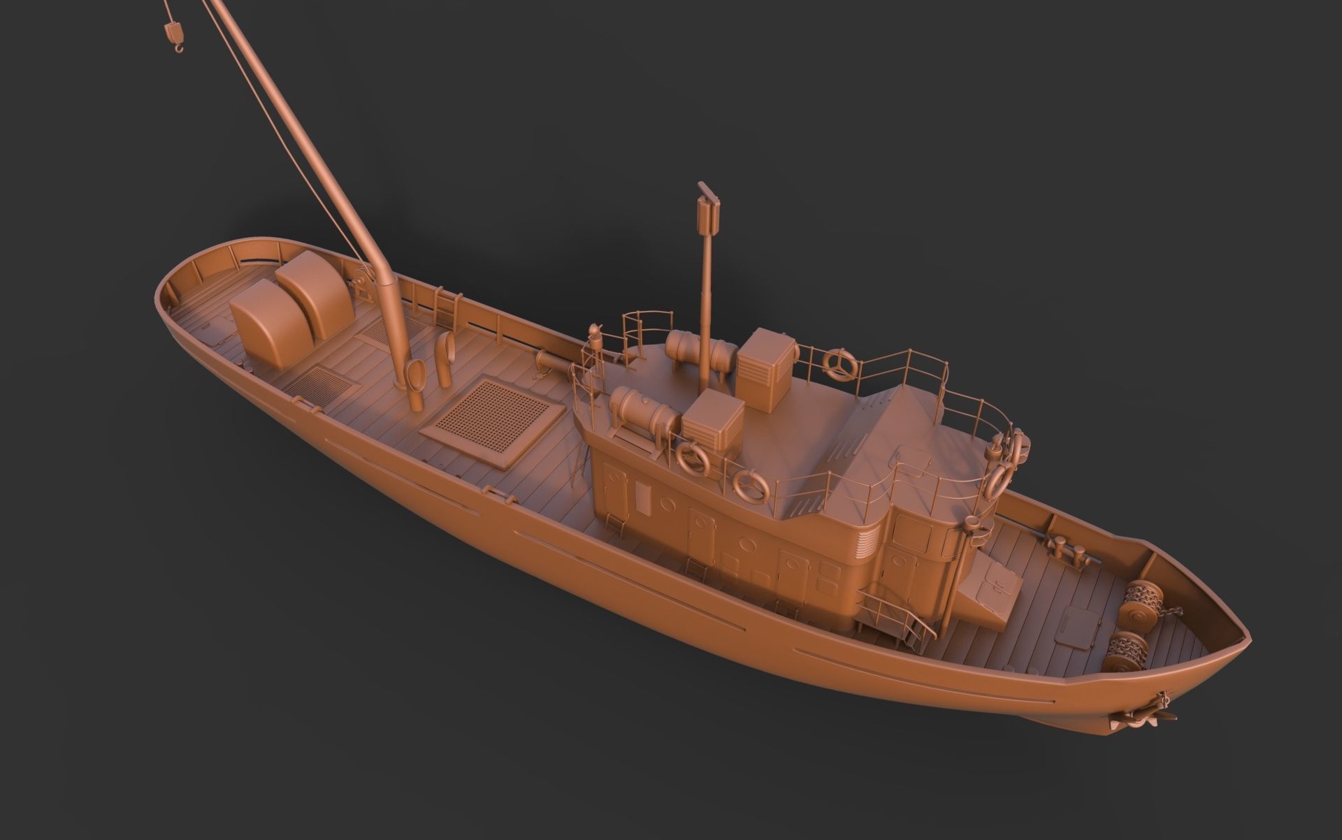 Ship Fishing mk2 3D print model_5