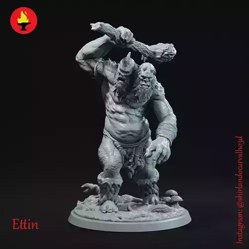 Ettin Miniature Dnd