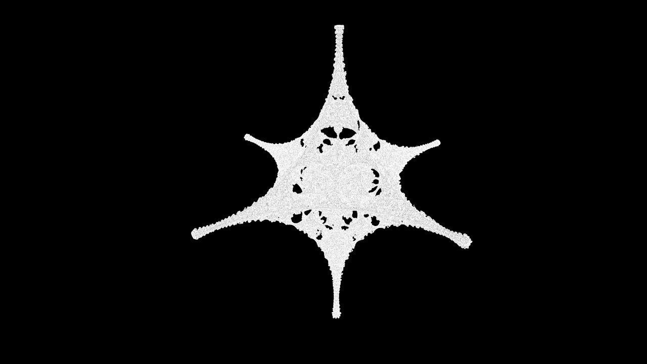 awesome super structure star fractal 3D model_1