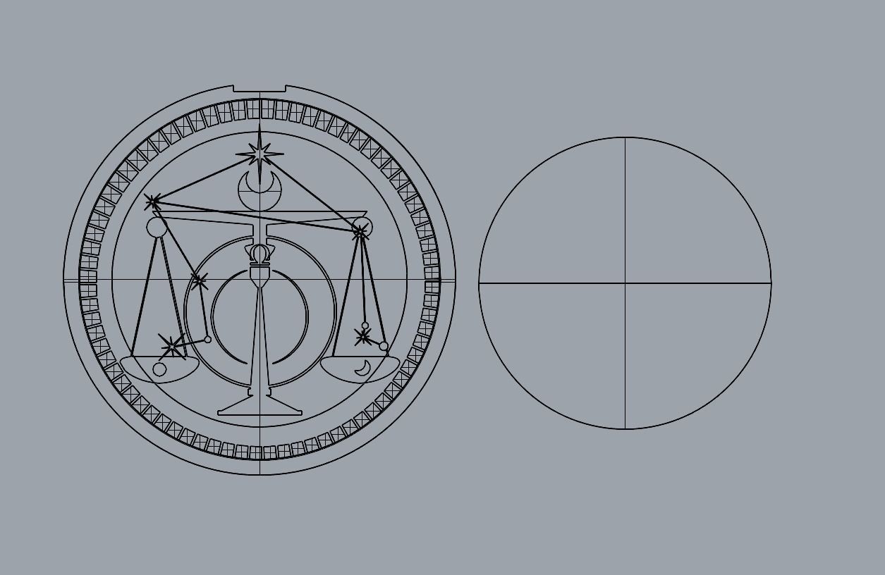 Zodiac NFC Series - Libra Tag 3D print model 3D print model_4