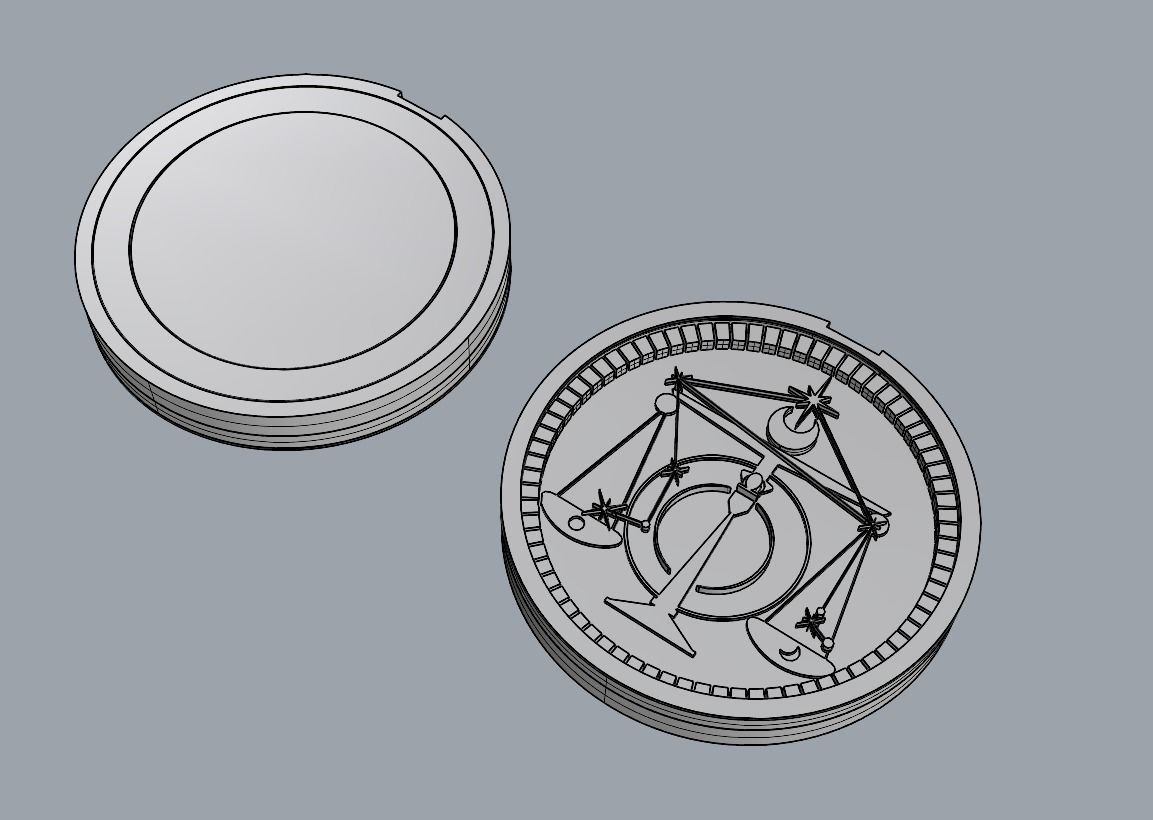 Zodiac NFC Series - Libra Tag 3D print model 3D print model_6
