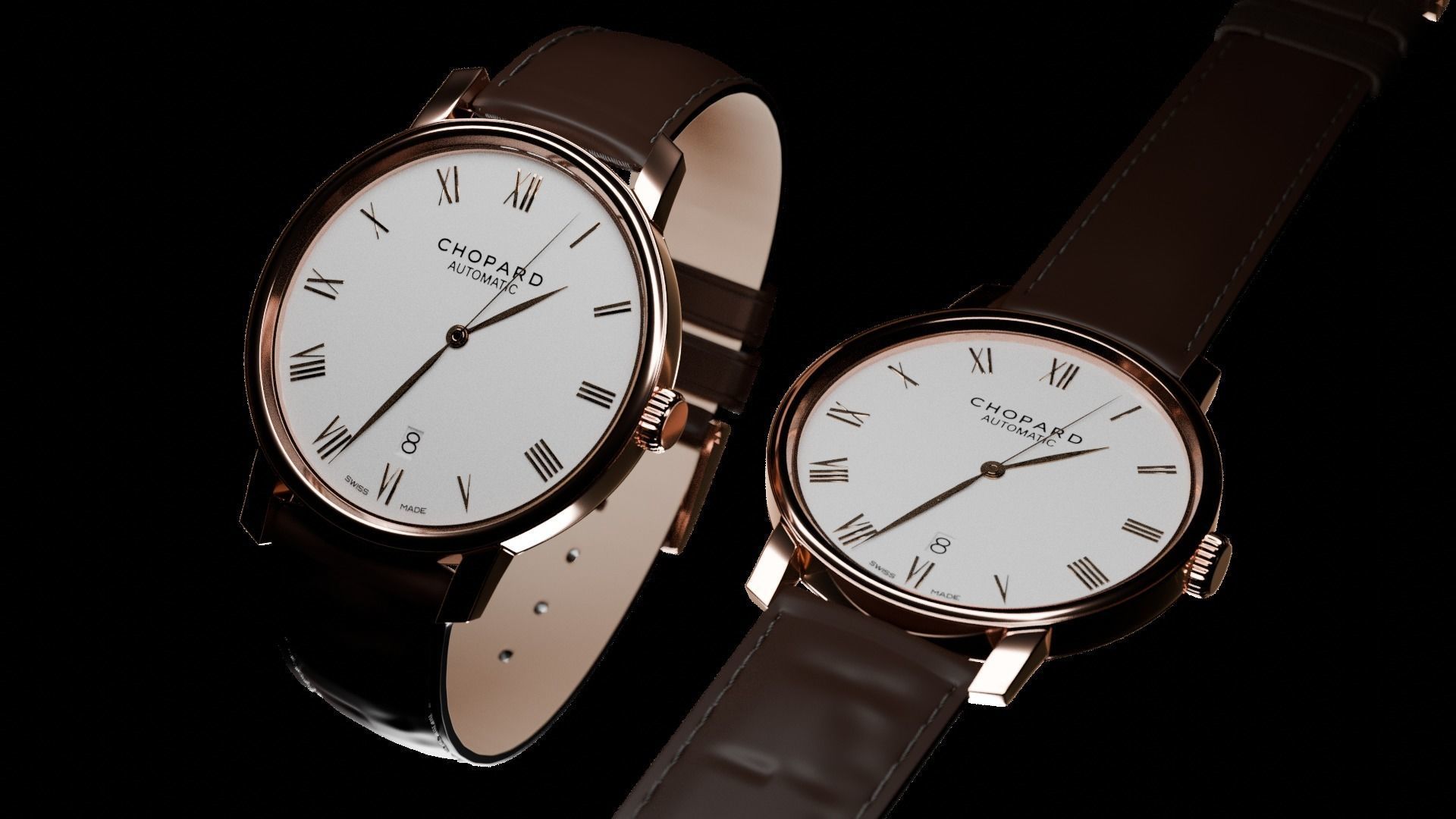 CHOPARD CLASSIC 40MM AUTOMATIC WATCH  3D model_4