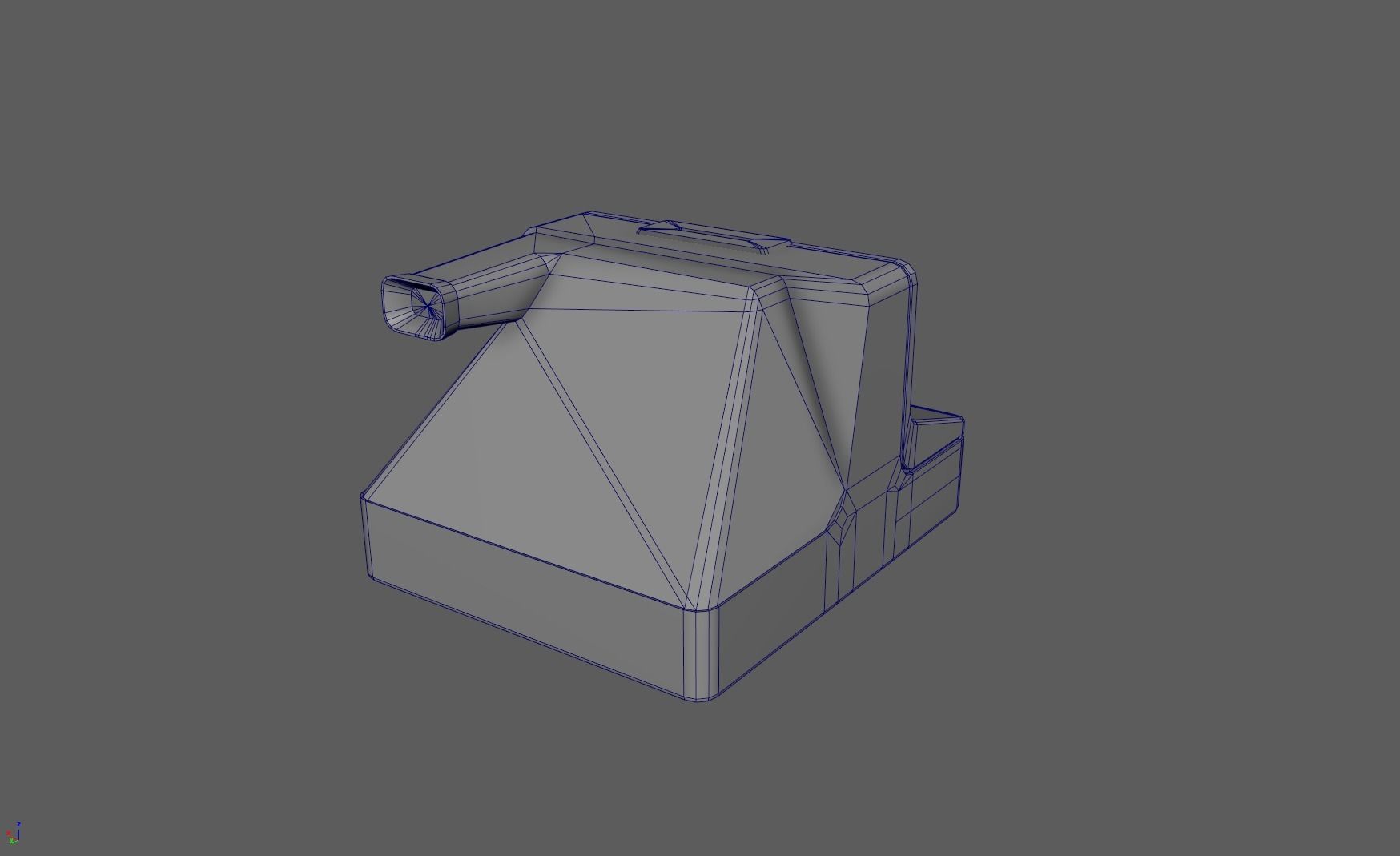 Polaroid Camera Low-poly 3D model_6