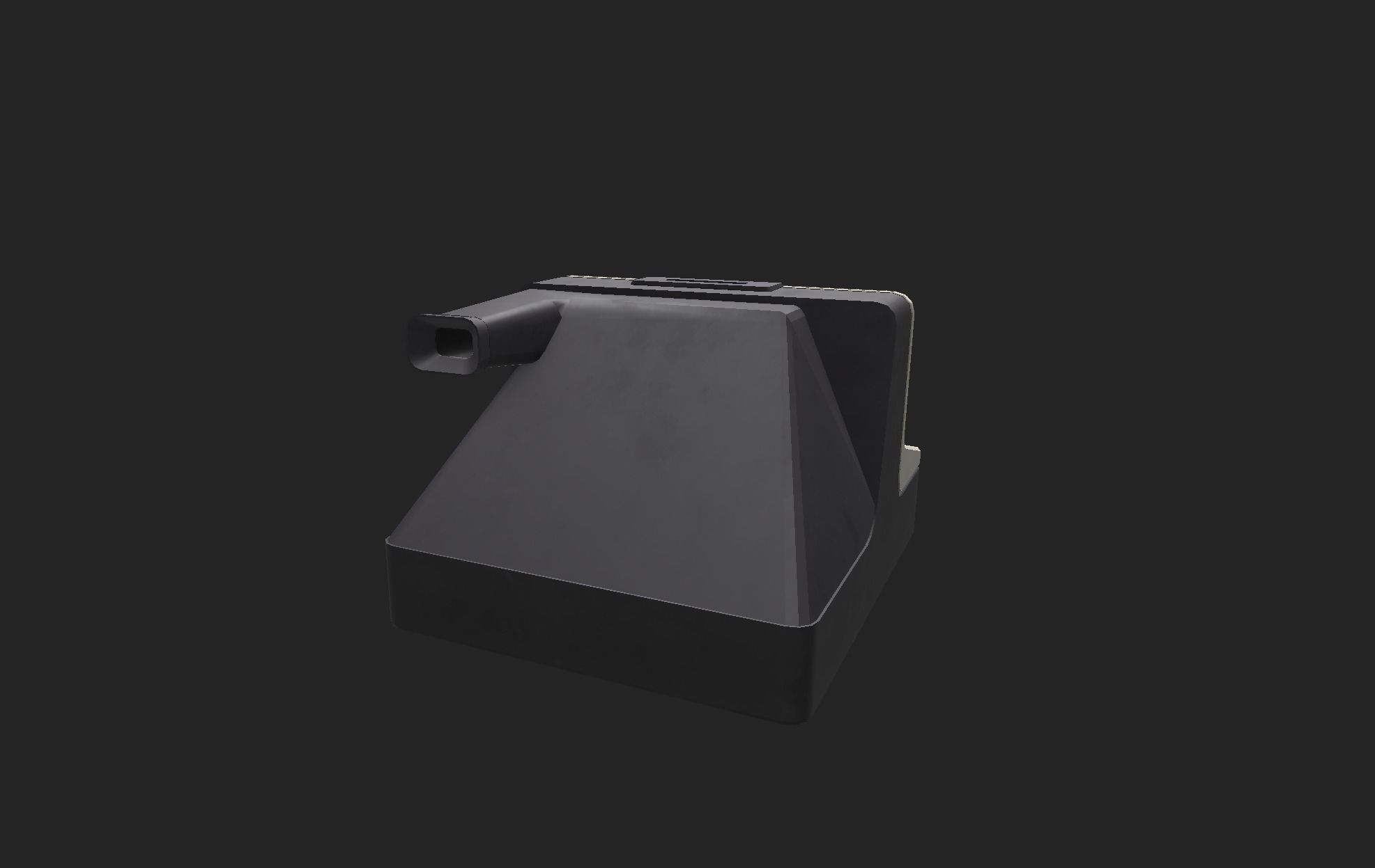 Polaroid Camera Low-poly 3D model_2