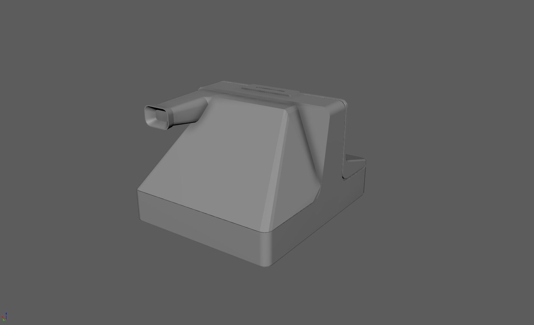 Polaroid Camera Low-poly 3D model_5