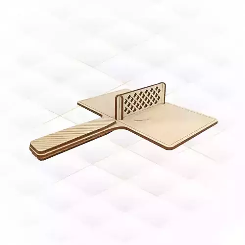 Ping pong game for one design for laser cut