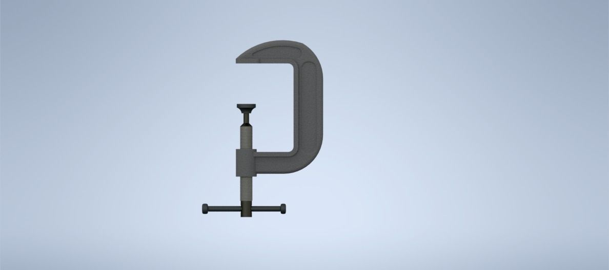 G Clamp 3D model_1