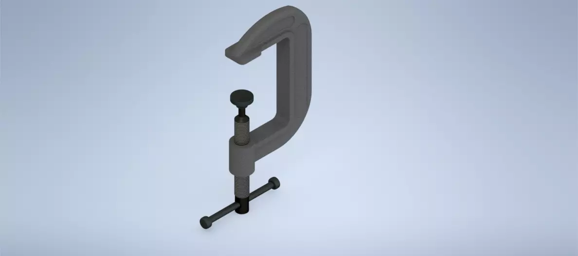 G Clamp 3D model_0