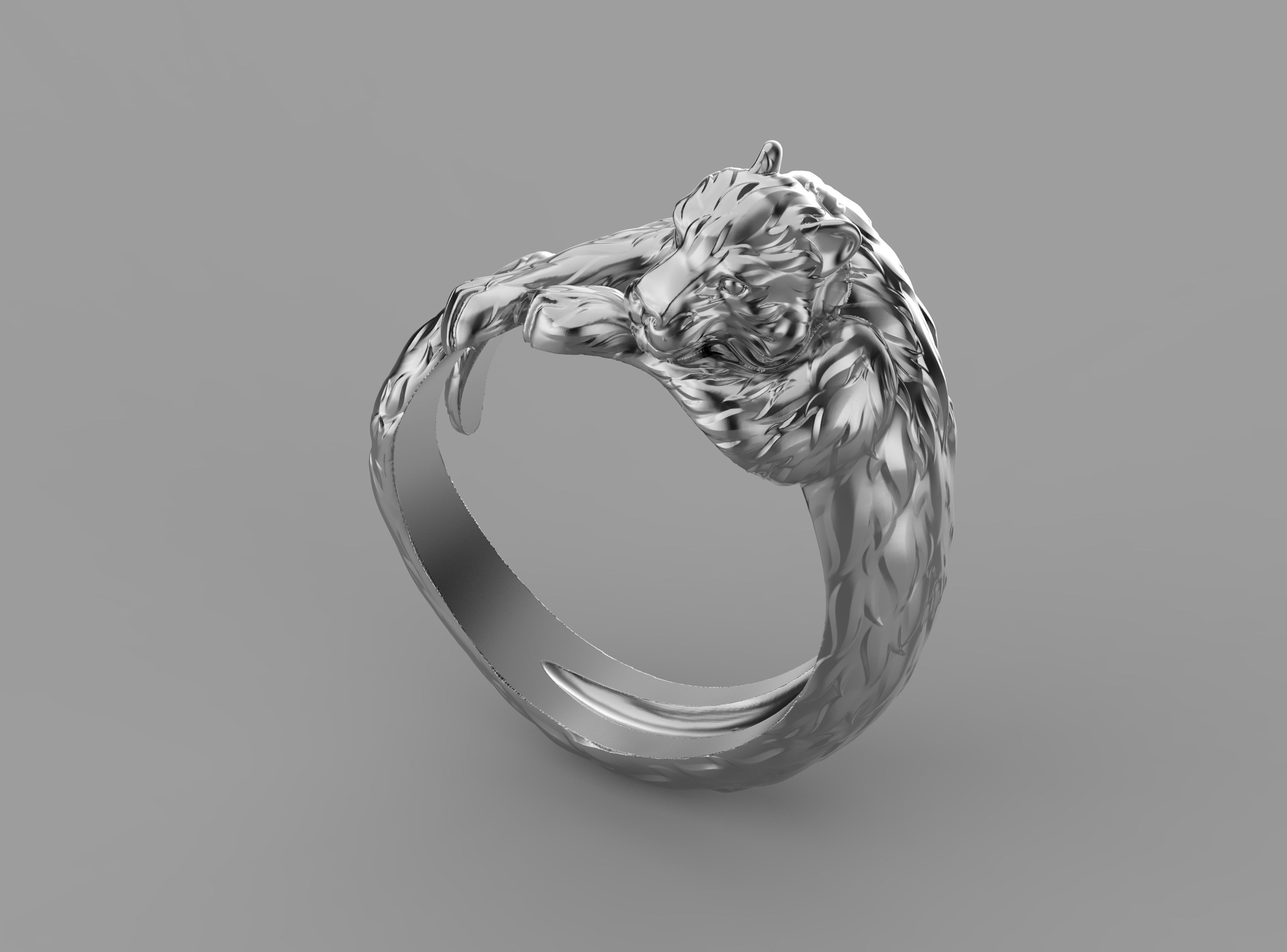 Ring tiger 3D print model_2
