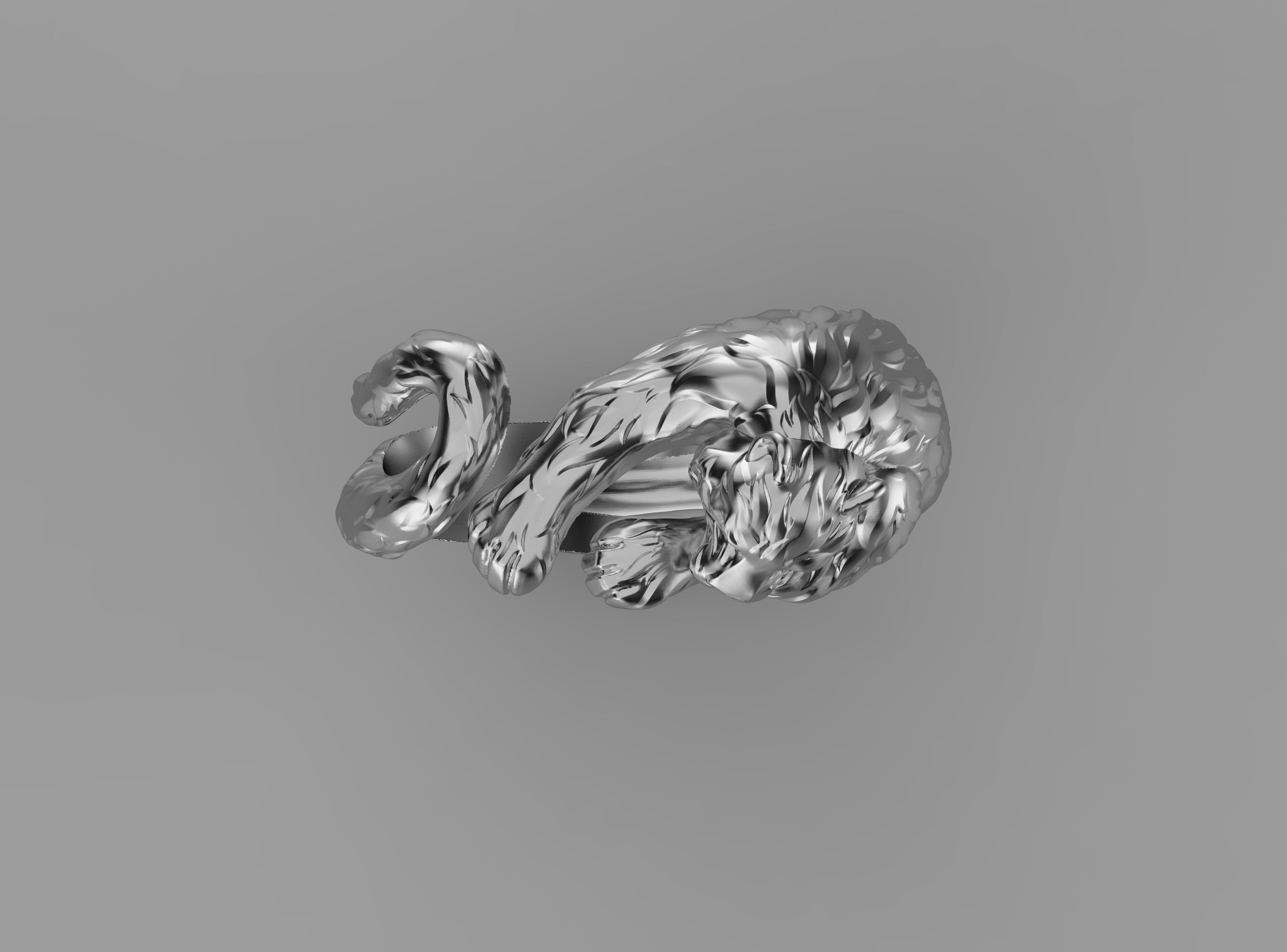 Ring tiger 3D print model_5