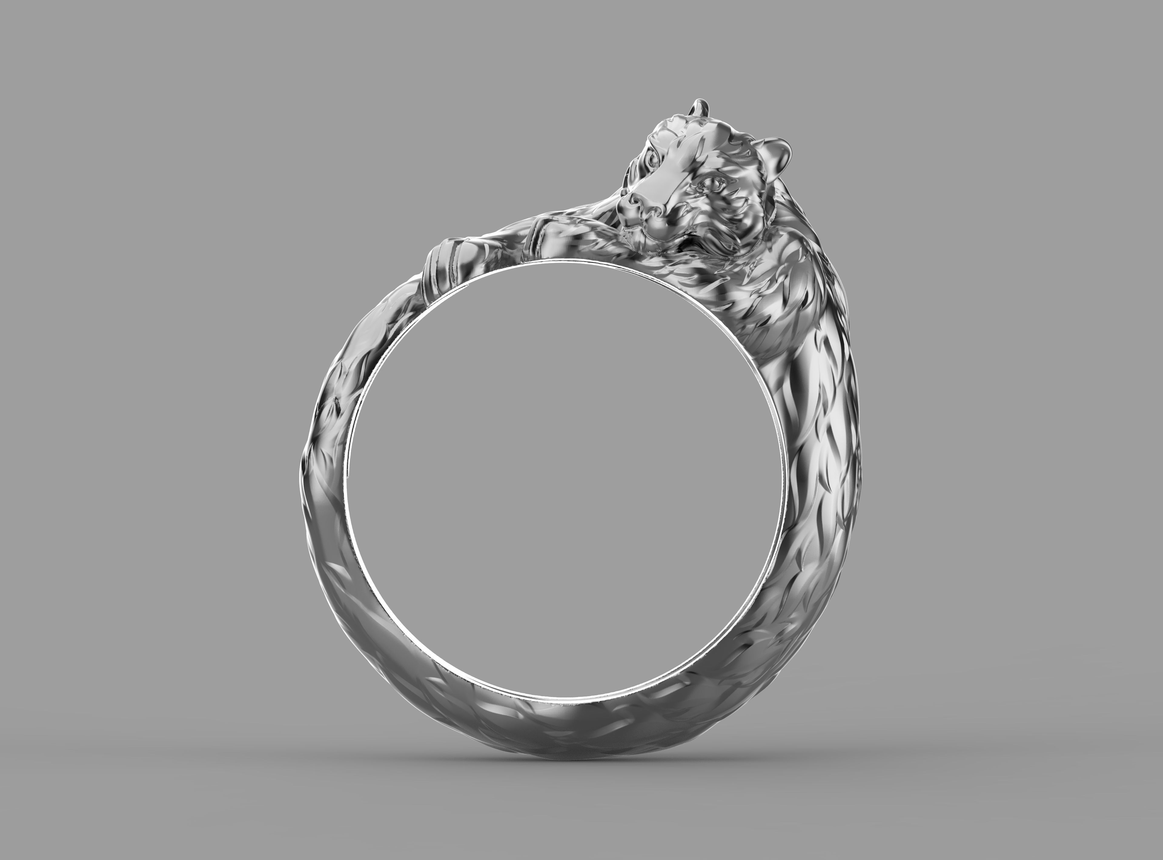 Ring tiger 3D print model_3