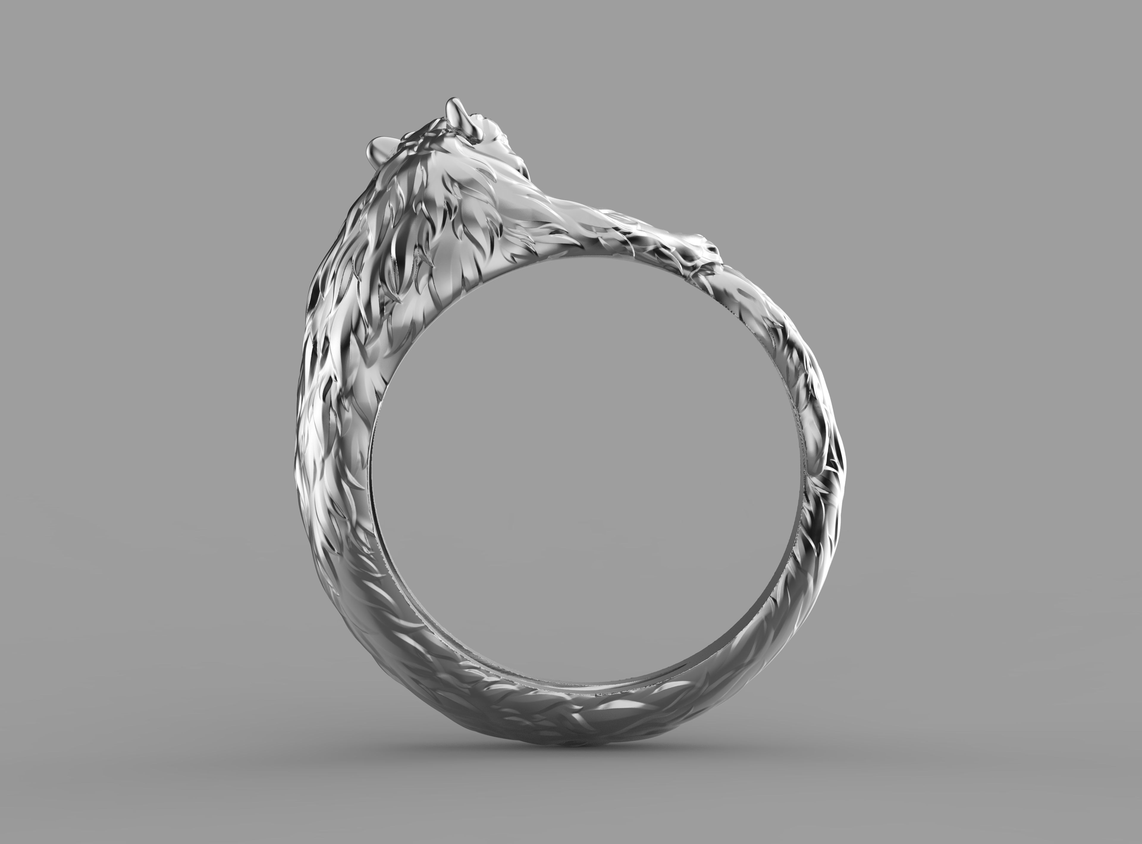 Ring tiger 3D print model_4