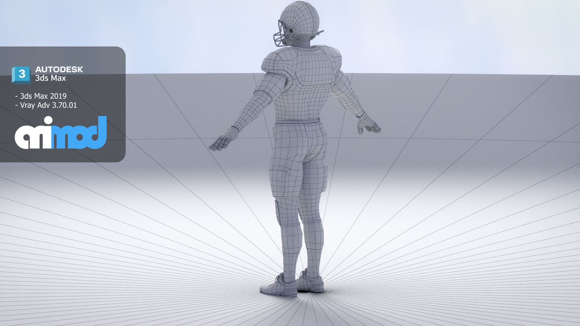 American Football Player 0006 3D model_9