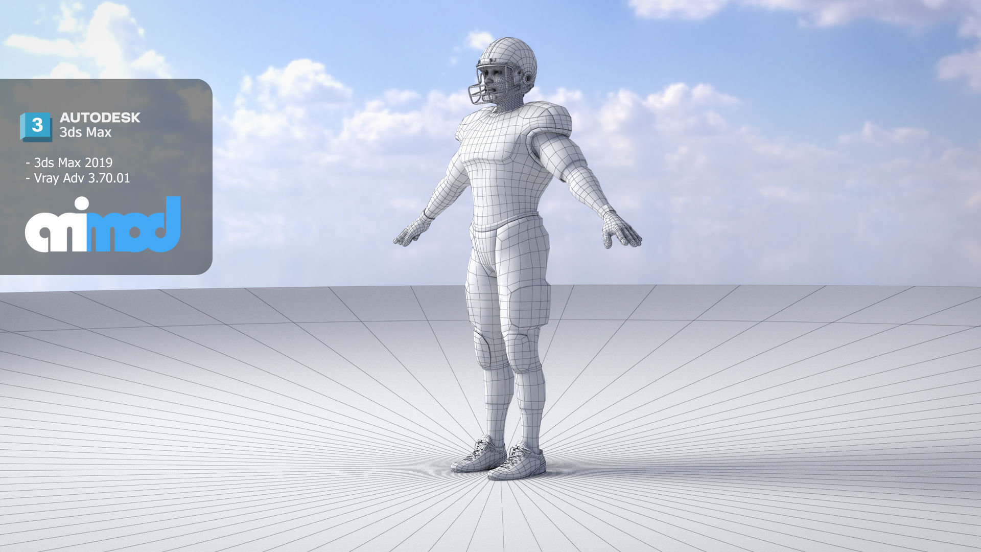 American Football Player 0006 3D model_7
