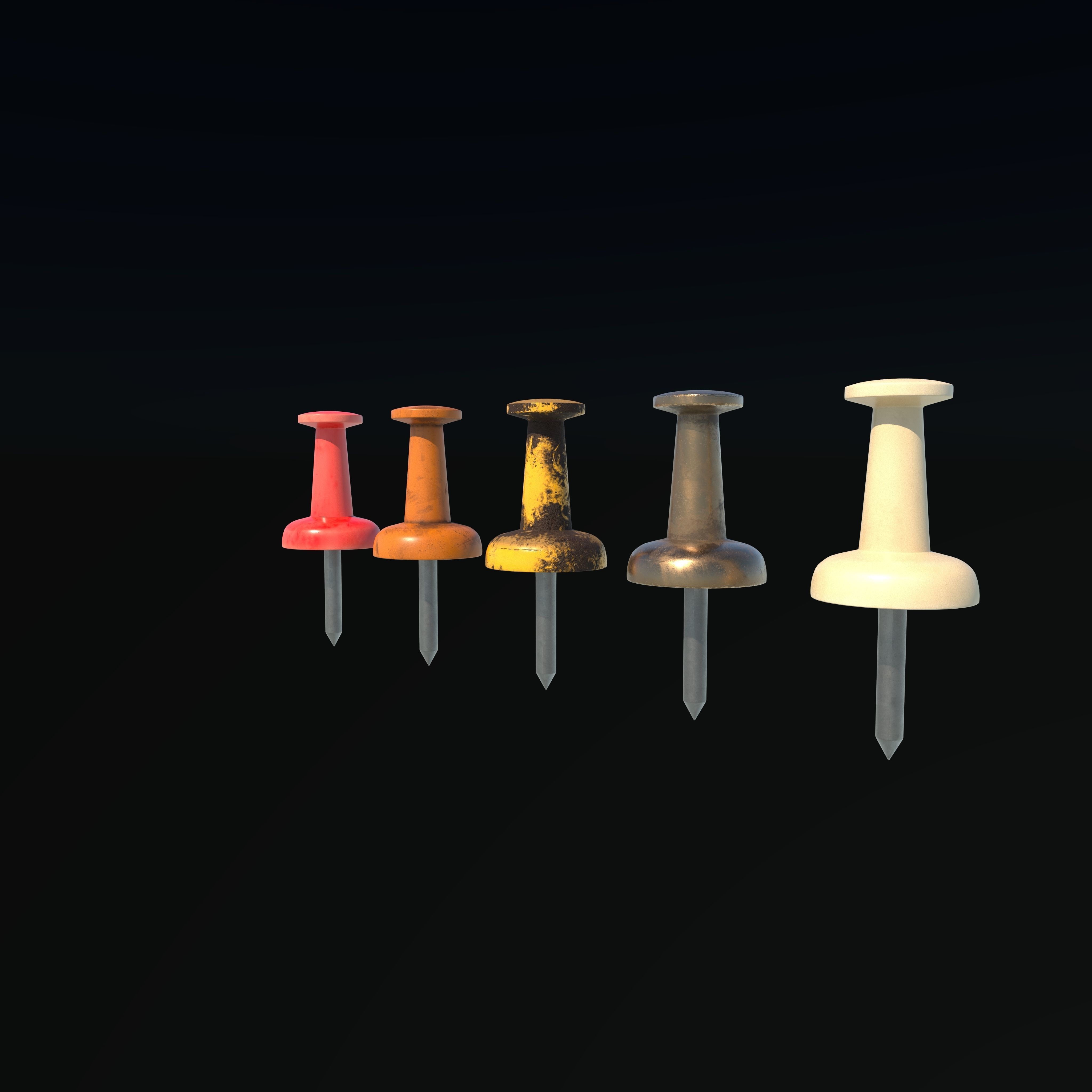 Pushpin 3D Model  3D model_4
