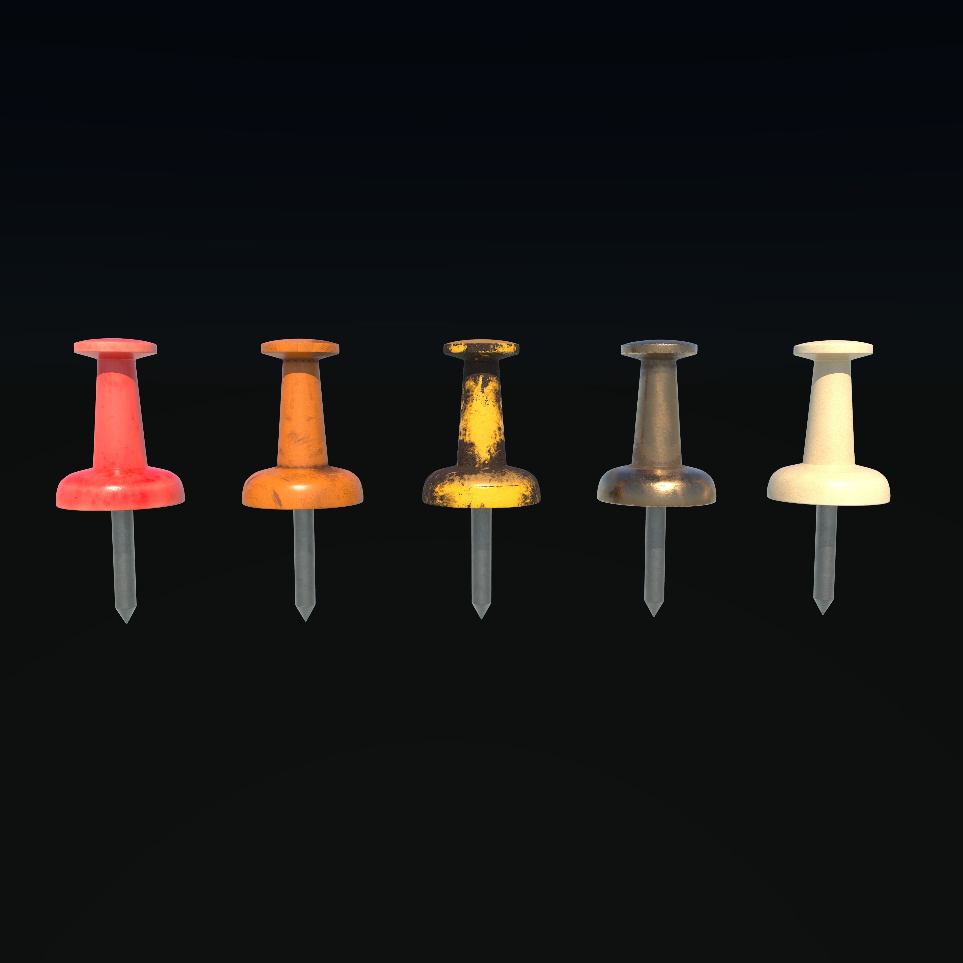 Pushpin 3D Model  3D model_3