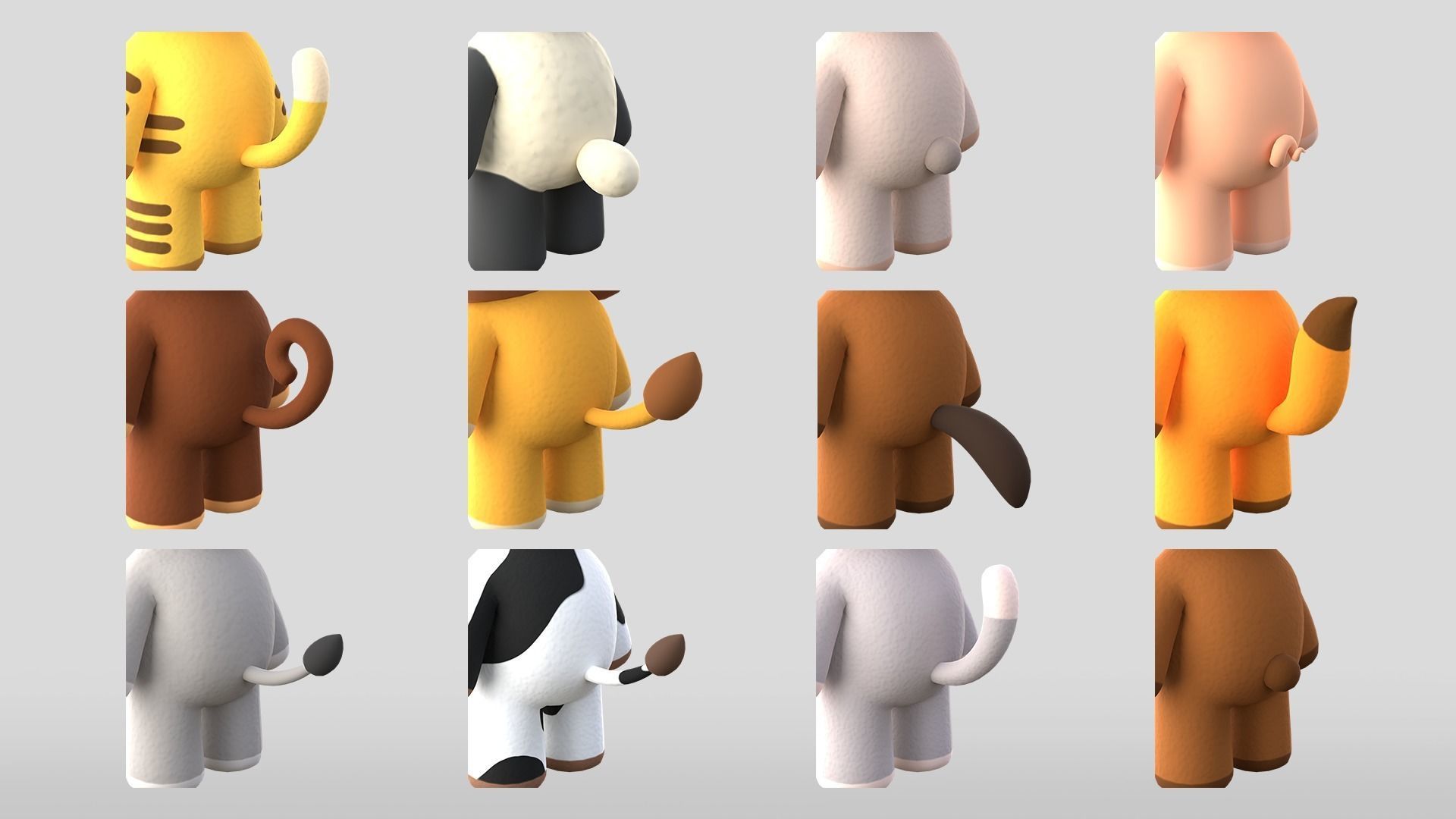 CUTE ANIMALS PACK 3D model_5