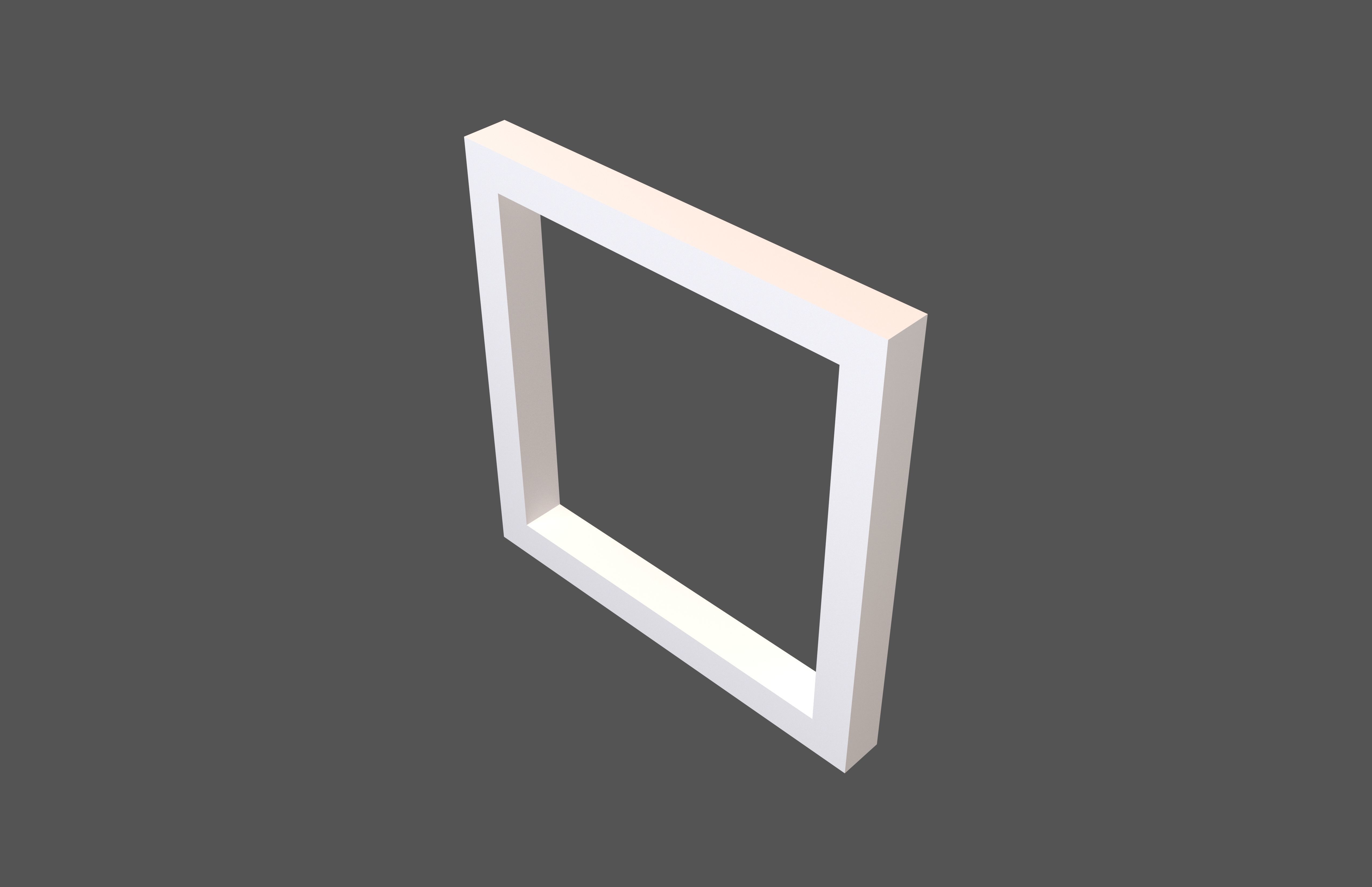 Checkbox Symbol v1 001 Low-poly 3D model_2