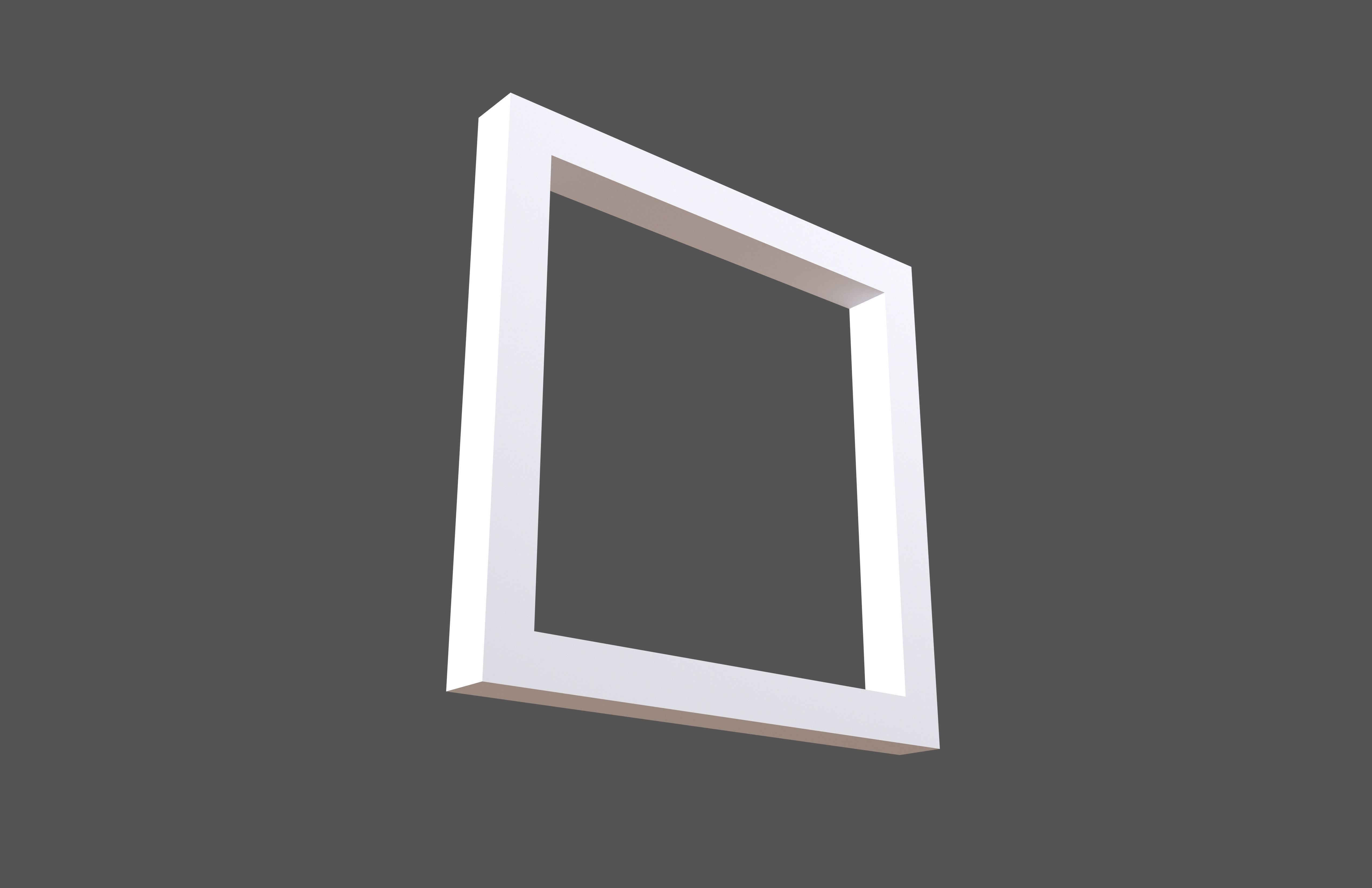 Checkbox Symbol v1 001 Low-poly 3D model_3