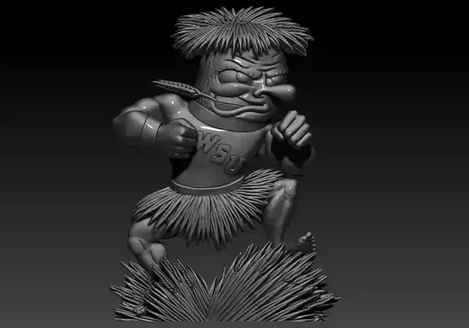 Wheat man Model 3D print model