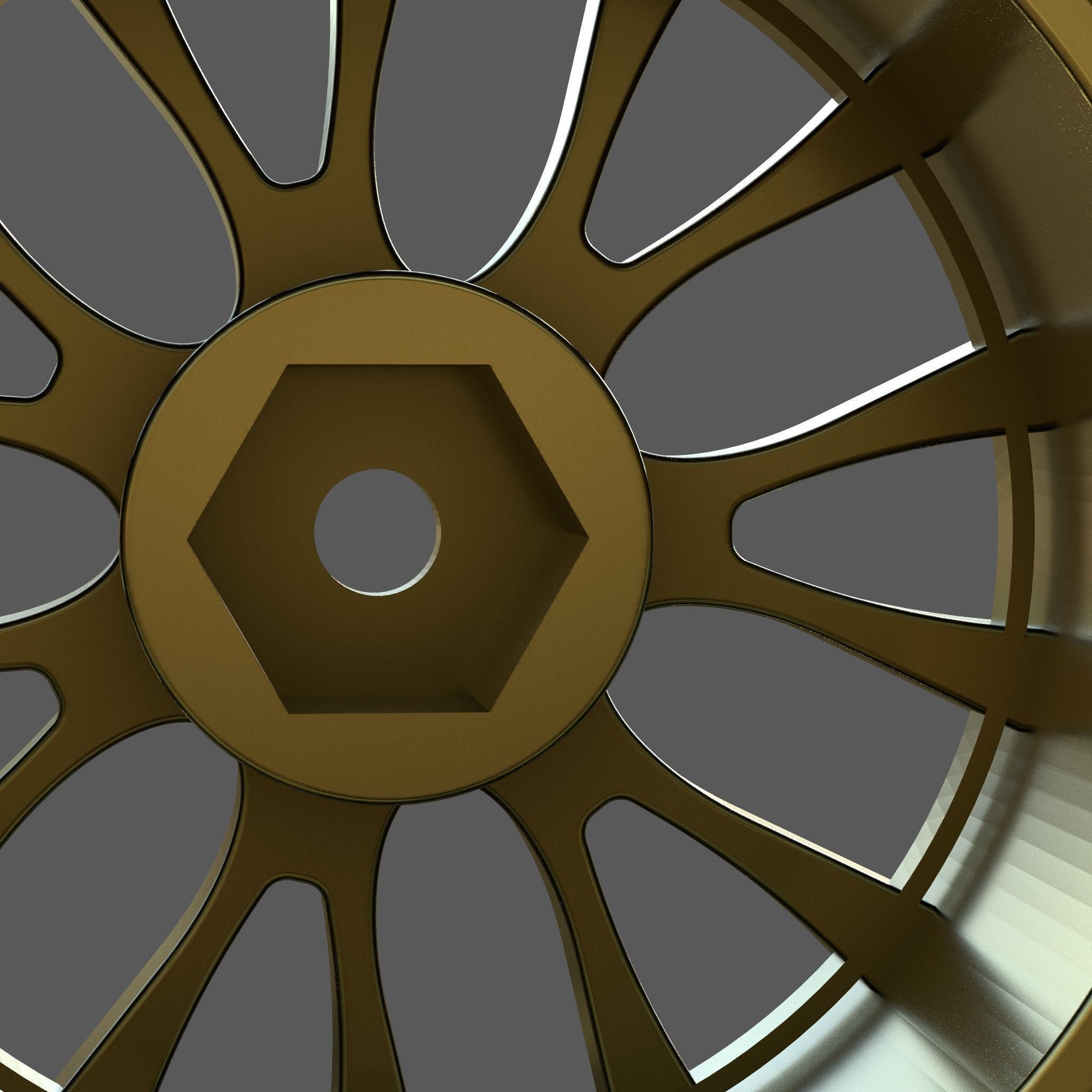 Wheel with Tire 3D model_6