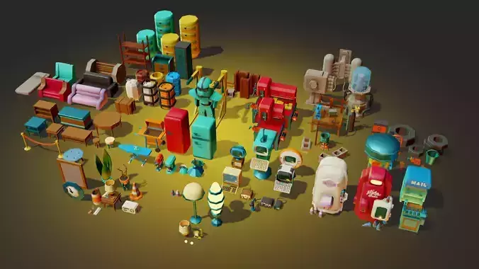 Low Poly Ultimate Asset Pack- 2