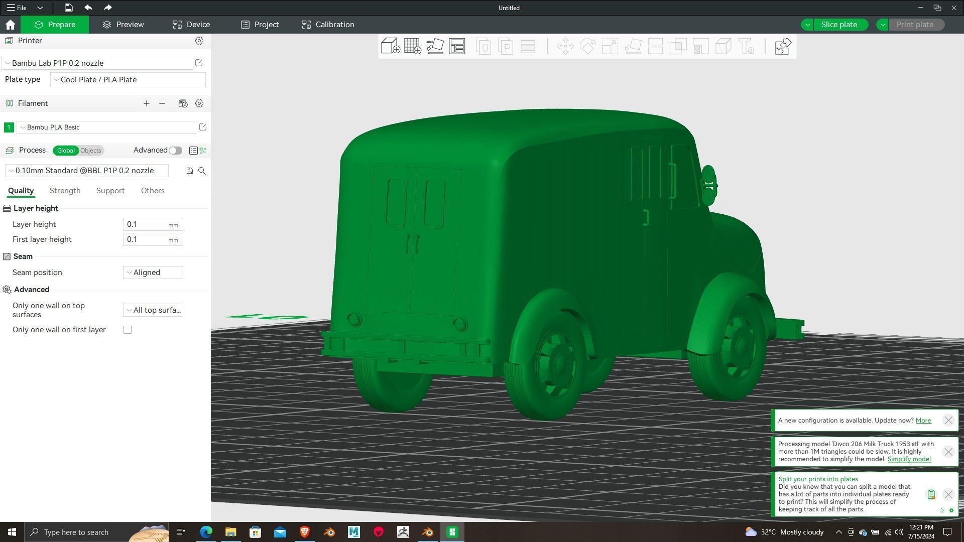 DVCO TO6 Milk Truck 1953 3rd Print Model 3D print model_22