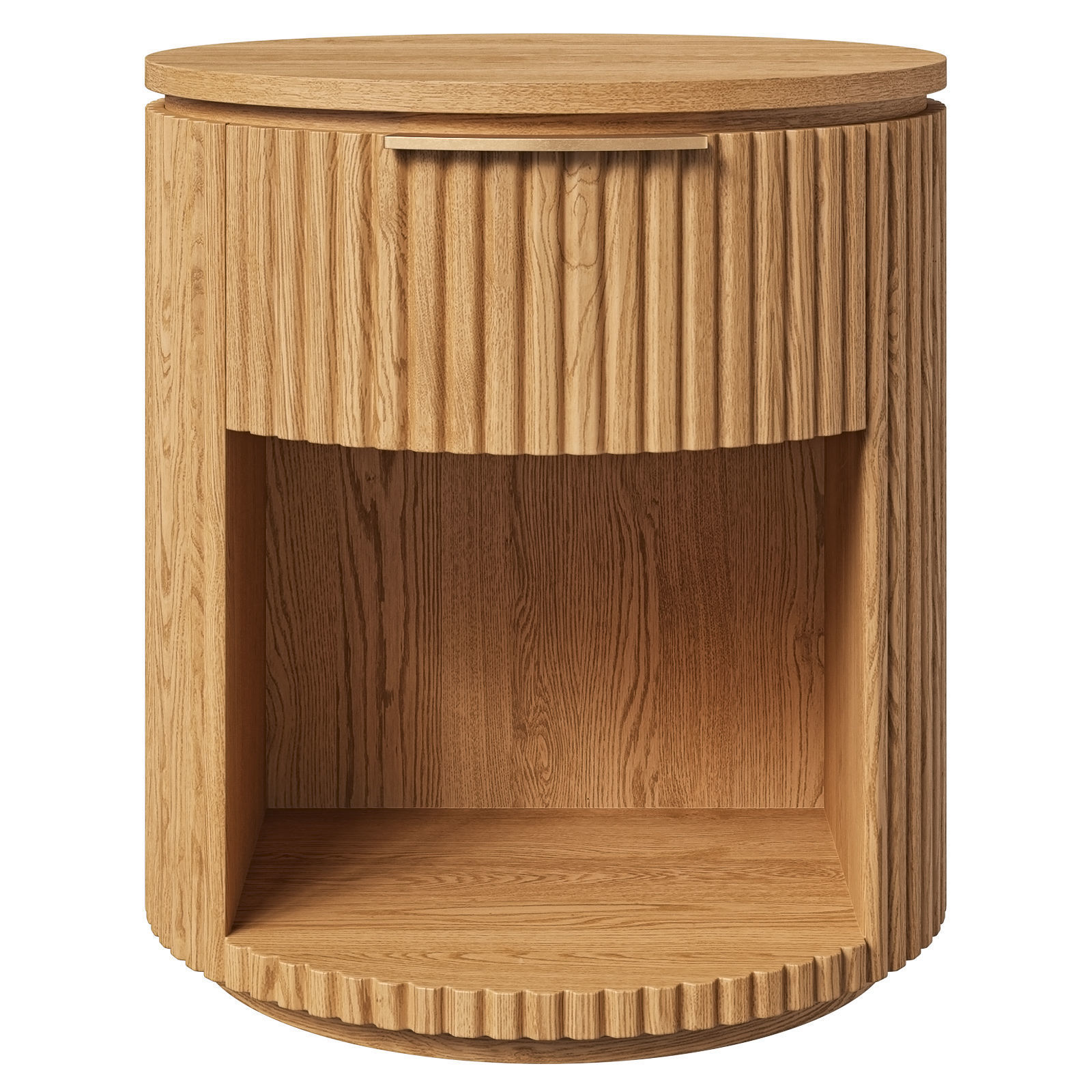 Restoration Hardware open nightstand Byron 3D model_1