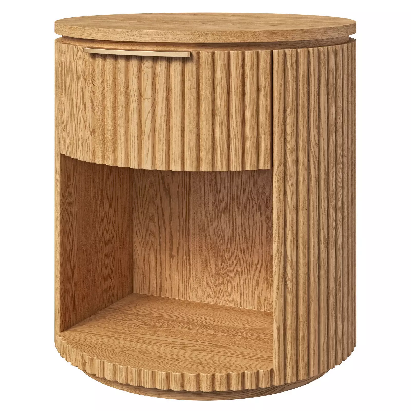 Restoration Hardware open nightstand Byron 3D model_0