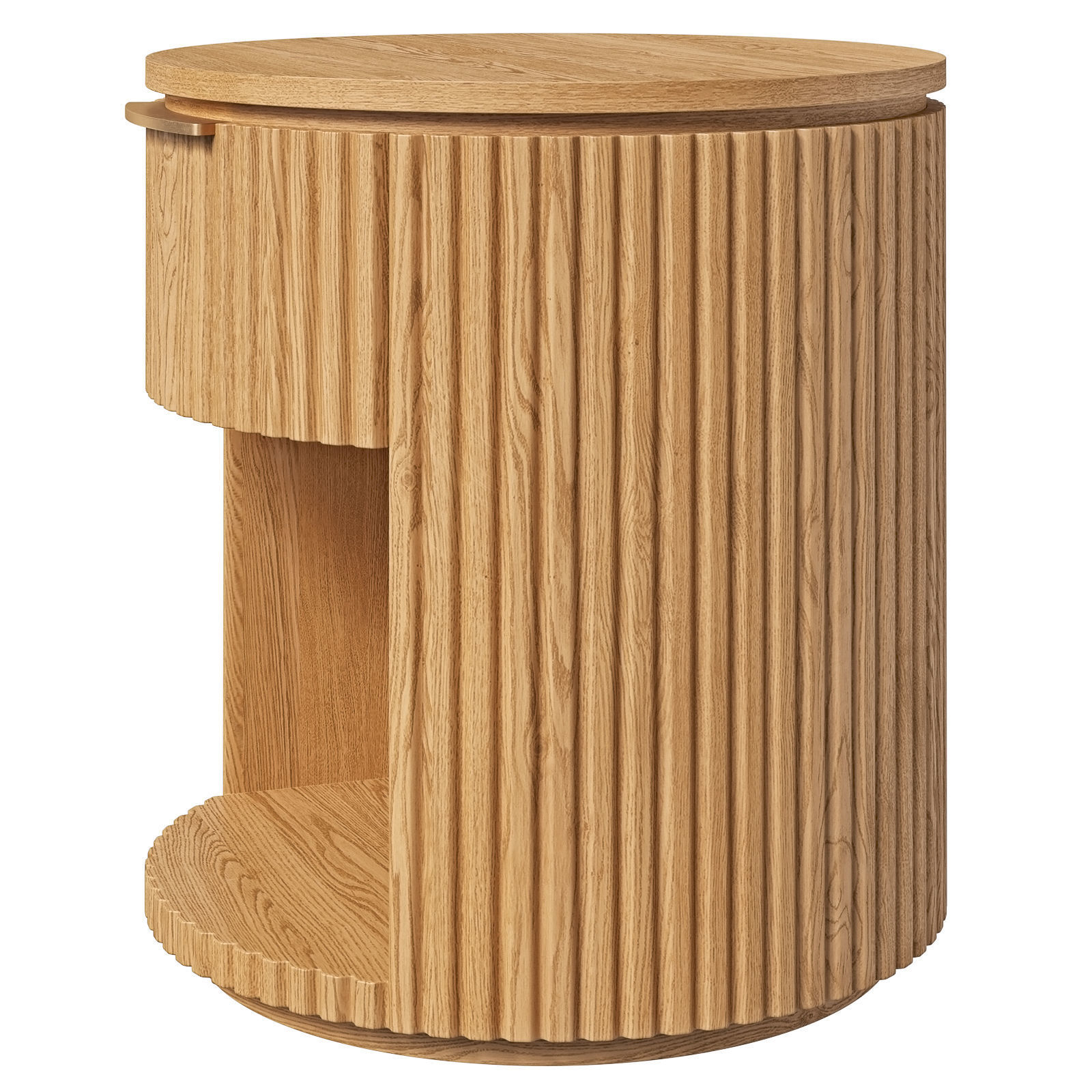 Restoration Hardware open nightstand Byron 3D model_2