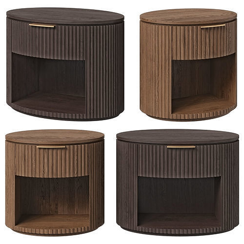 Restoration Hardware open nightstand Byron 3D model
