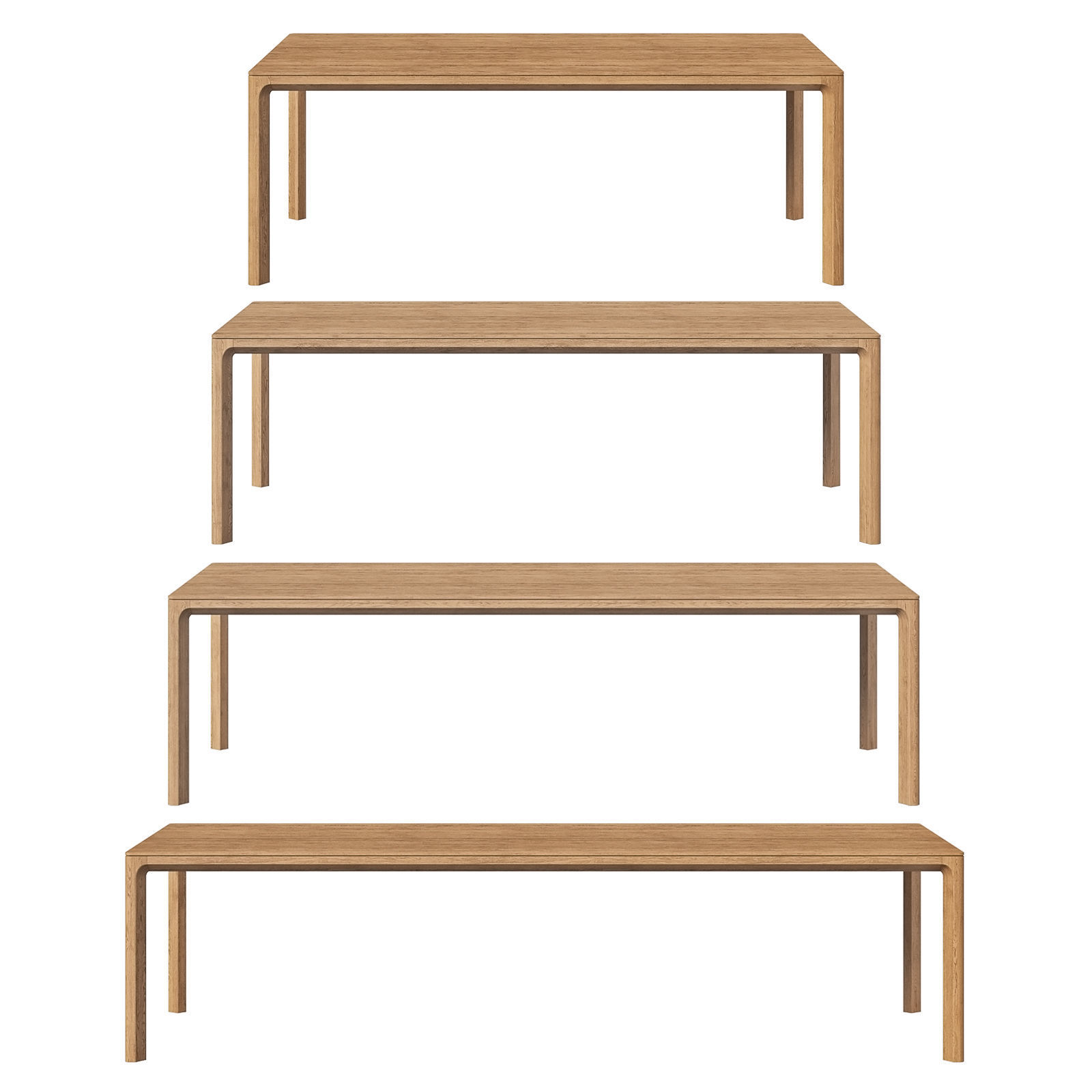 Restoration Hardware dining table Padua 3D model_3