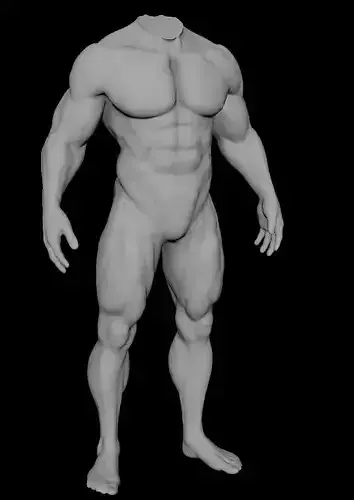 muscular sculpt base mesh humanly accurate