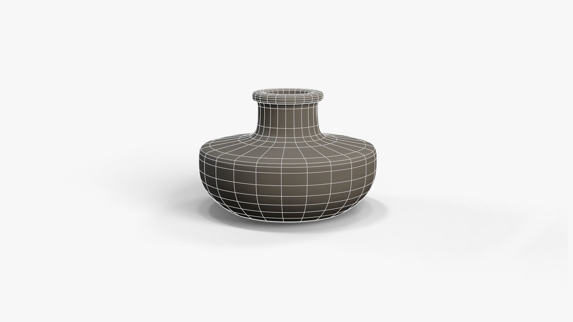 Old Clay Pots and Vases Low-poly 3D model_12