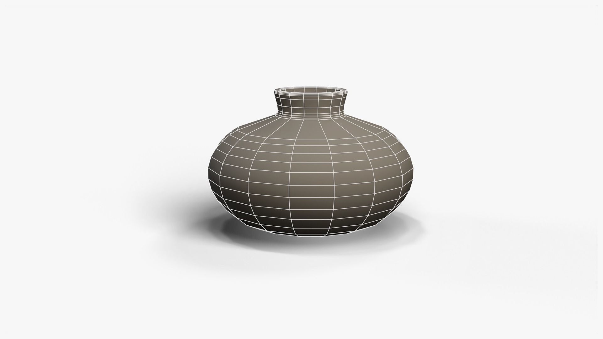 Old Clay Pots and Vases Low-poly 3D model_11